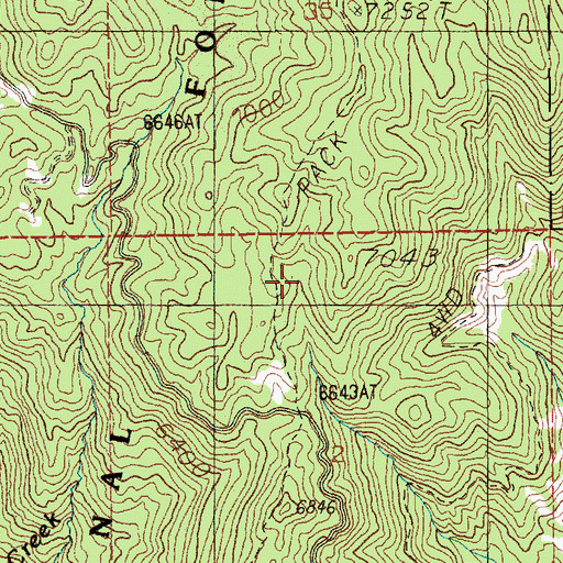 Topographic Map of Eagle Nest Trail, ID