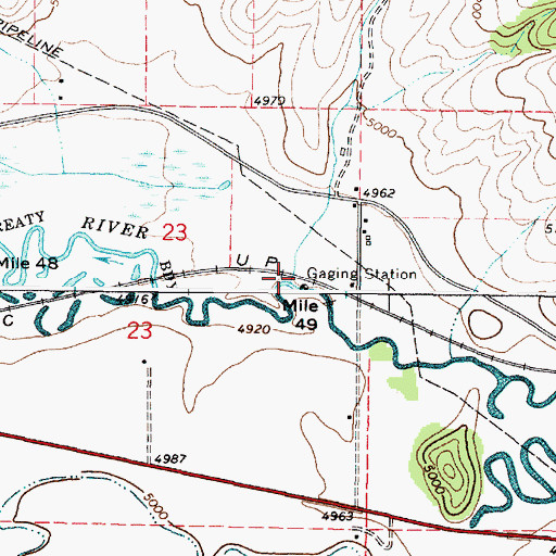 Topographic Map of East Bob Smith Creek, ID