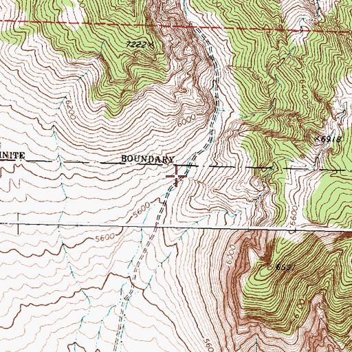 Topographic Map of East Canyon, ID
