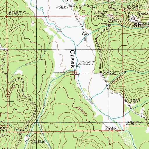 Topographic Map of East Fork Charlie Creek, ID