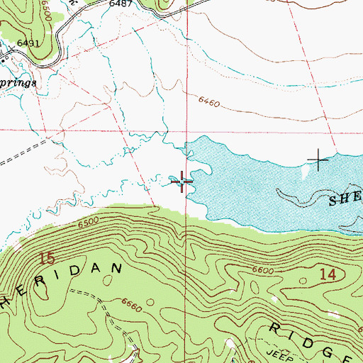 Topographic Map of East Fork Dry Creek, ID