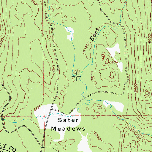 Topographic Map of East Fork Fisher Creek, ID