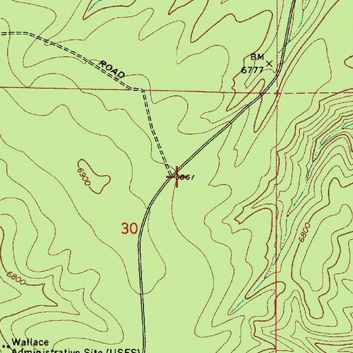 Topographic Map of Tillman Well, AZ
