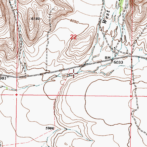 Topographic Map of East Fork Rattlesnake Creek, ID