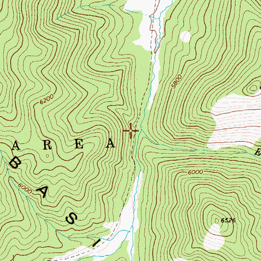 Topographic Map of East Fork Whimstick Creek, ID