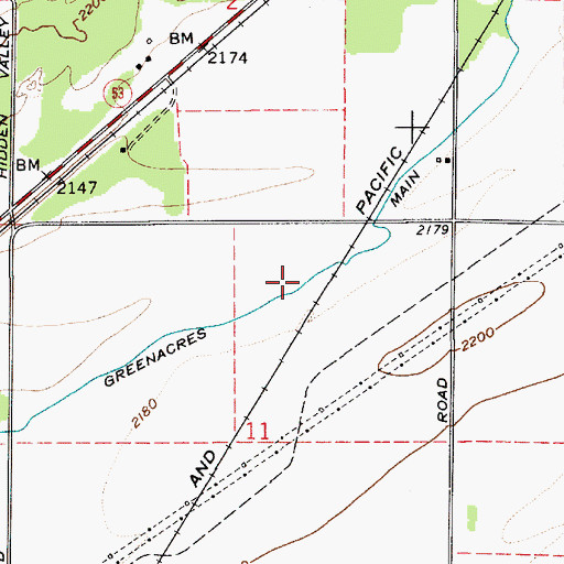 Topographic Map of East Greenacres Main Ditch, ID