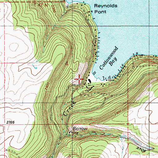 Topographic Map of Camp Easterseal, ID
