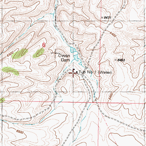 Topographic Map of Tub Number One, AZ