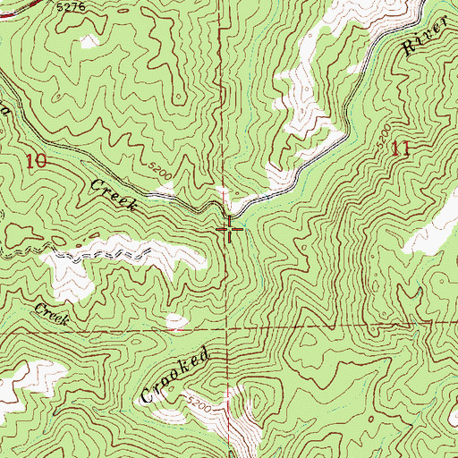 Topographic Map of Edna Creek, ID