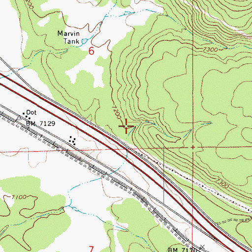 Topographic Map of Turkey Number Three Tank, AZ