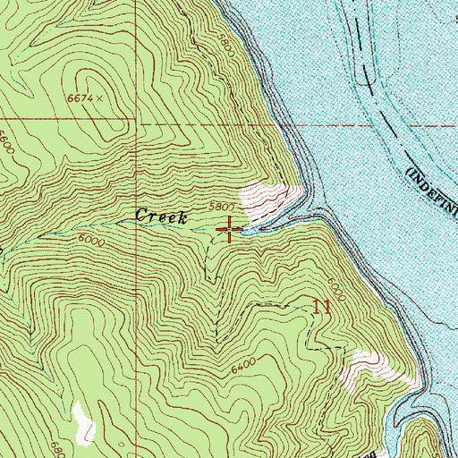 Topographic Map of Edwards Creek, ID