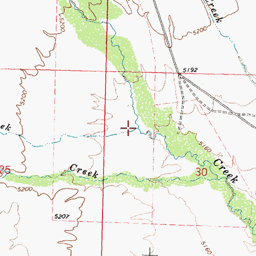 Topographic Map of Edwards Creek, ID