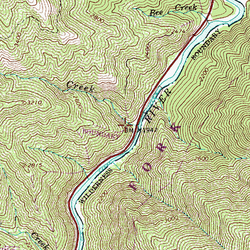 Topographic Map of Eel Creek, ID
