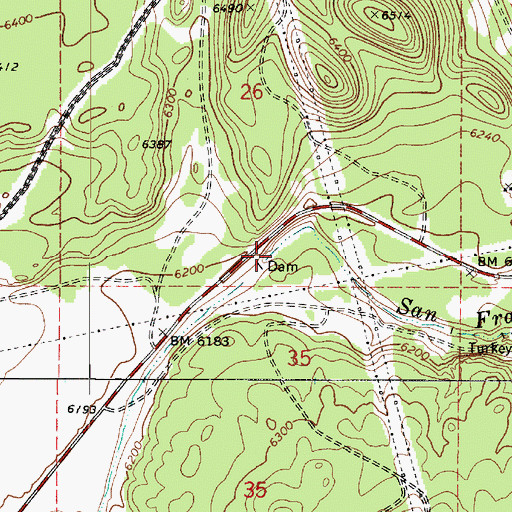 Topographic Map of Turkey Tank, AZ