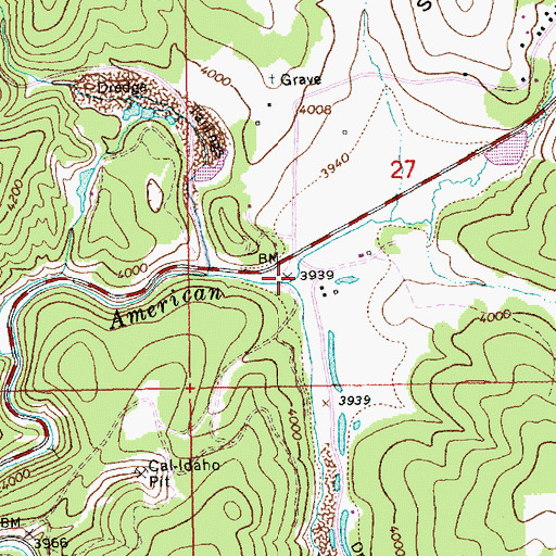 Topographic Map of Elk Creek, ID