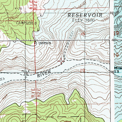 Topographic Map of Elk Creek, ID
