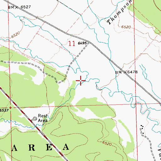 Topographic Map of Elk Creek, ID