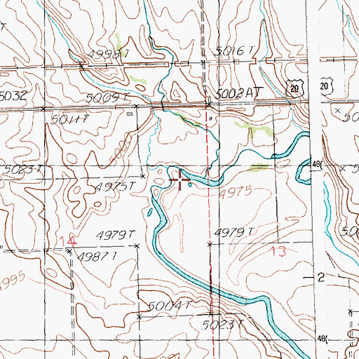 Topographic Map of Elk Creek, ID