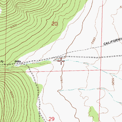 Topographic Map of Emigrant Canyon, ID