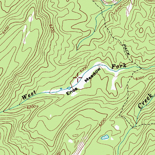 Topographic Map of Enos Meadow, ID