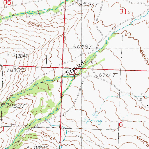 Topographic Map of Everson Creek, ID