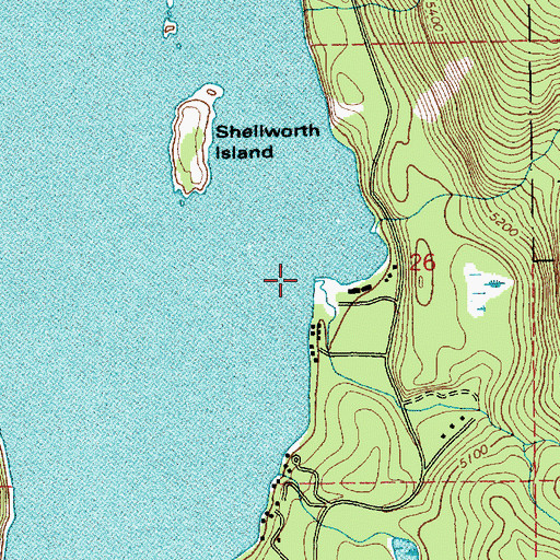 Topographic Map of Fall Creek, ID