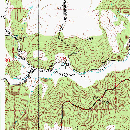 Topographic Map of Farmers Union, ID