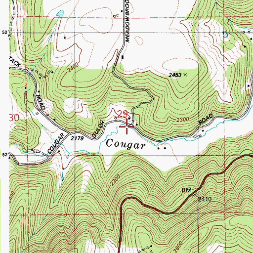 Topographic Map of Farmers Union, ID