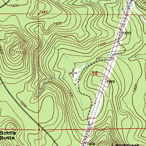 Topographic Map of West Tank, AZ