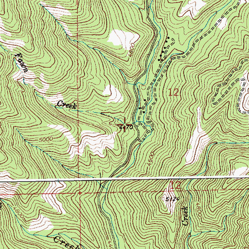 Topographic Map of Fawn Creek, ID