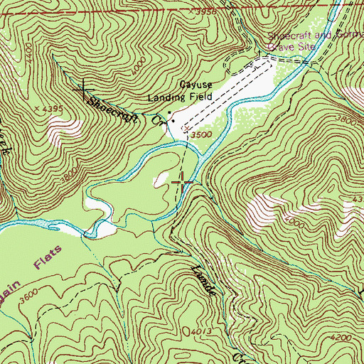 Topographic Map of Field Creek, ID