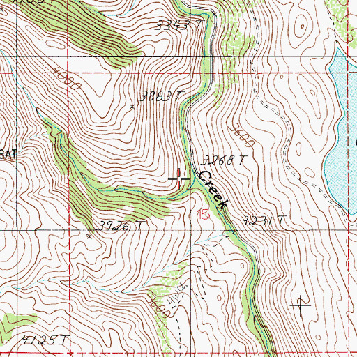 Topographic Map of Fir Creek, ID