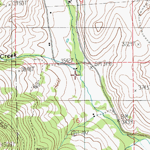 Topographic Map of Fir Creek, ID