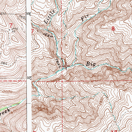 Topographic Map of Fir Creek, ID