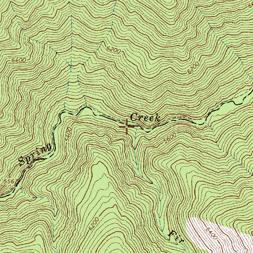 Topographic Map of Fir Creek, ID