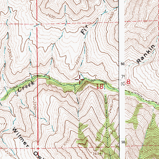 Topographic Map of Fir Creek, ID