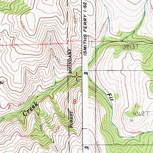 Topographic Map of Fir Gulch, ID