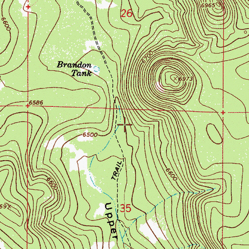Topographic Map of Wildhorse Tank, AZ