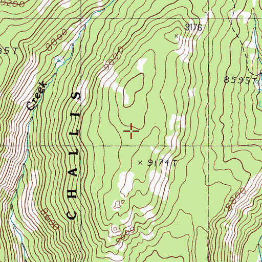 Topographic Map of Firbox Meadows, ID