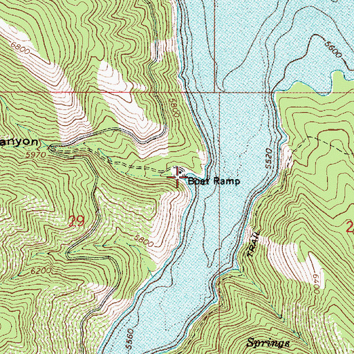 Topographic Map of First Canyon, ID