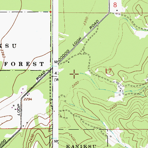 Topographic Map of Fish Creek, ID