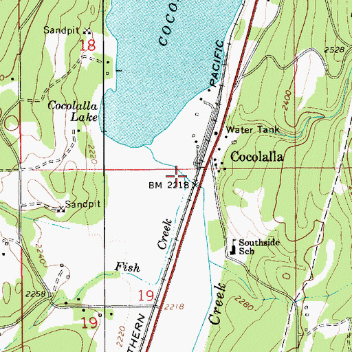 Topographic Map of Fish Creek, ID