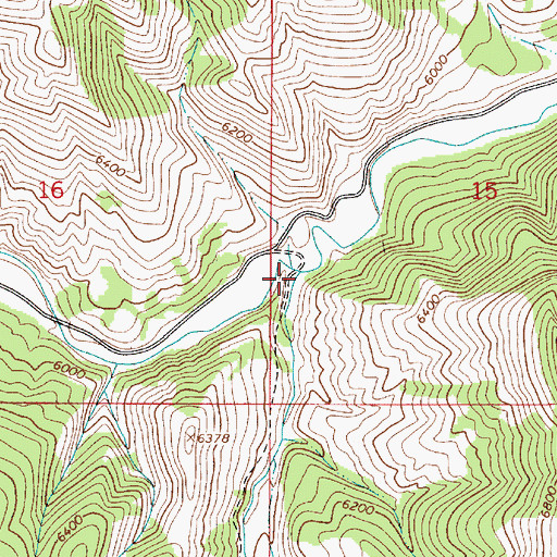 Topographic Map of Fish Creek, ID