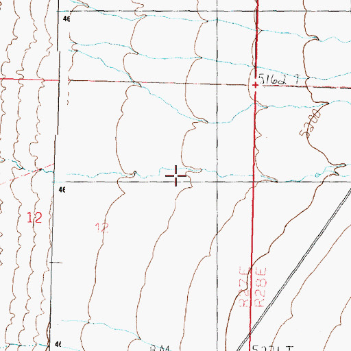 Topographic Map of Fisher Canyon, ID