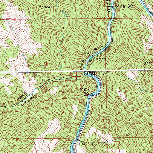 Topographic Map of Fitsum Creek, ID