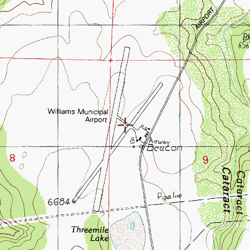 Topographic Map of H A Clark Memorial Field, AZ
