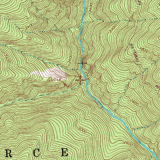 Topographic Map of Fivemile Creek, ID