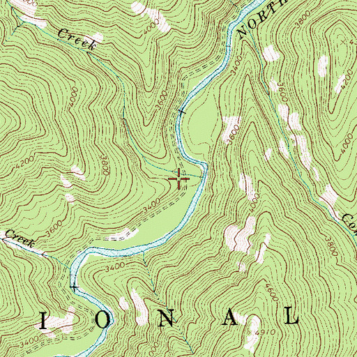 Topographic Map of Fix Creek, ID
