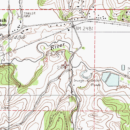 Topographic Map of Flannigan Creek, ID
