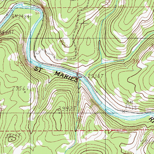 Topographic Map of Flat Creek, ID
